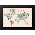 thumbnail image 2 of Marshall, Laura 18x13 Black Modern Framed Museum Art Print Titled - Wild Garden World Blush, 2 of 5