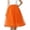 Orange, variant on Womens Tulle Tutu Skirts Mesh Elastic High Waisted Pleated Midi Skirts Fashion Prom Dancing Party Skirts Orange Free Size