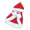thumbnail image 2 of Pet Christmas Costume, Red Reindeer Cape with Hood and Antlers, Soft Polyester, Festive Holiday Attire for Cats and Small Dogs,Vsgery, 2 of 8