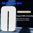 thumbnail image 4 of 4G Pocket MiFi WiFi Router 150Mbps WiFi MóDem Coche MóVil Wifi Punto de Acceso InaláMbrico con Ranura para Tarjeta SIM WiFi PortáTil, 4 of 5
