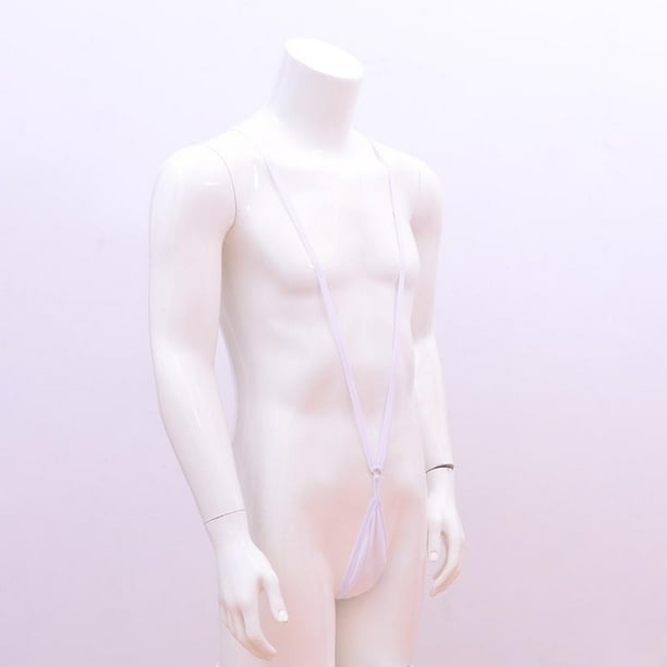 Traje de bano Mankini elastico de 2 a 4 piezas para hombre traje de bano con tirantes Sunnimix Ropa interior masculina Walmart en linea