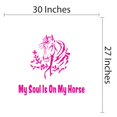 thumbnail image 4 of Animal Wall Decals for Care Taker Daycare - Horse Head on White Background Horse DIY & Creativity Boy Girl Bedroom Wall Sticker - Size: 30 In x 27 In, 4 of 5