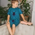 thumbnail image 4 of Balery Spider And Cobweb Conjunto de Pijama Infantil de Manga Corta con Estampado – Ropa de Dormir de Algodón Suave-3X-Large, 4 of 6