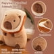 thumbnail image 3 of Almohada de Felpa de Carpincho con Pan Kawaii, Almohada de Muñeco de Peluche de Carpincho Suave, Juguetes de Animales de Peluche de Carpincho, 3 of 5