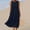 Dark Blue, variant on HOMBOM Womens Flowy Dresses Long Casual Solid Color Navy Summer Loose Sleeveless Tank Dress for Ladies