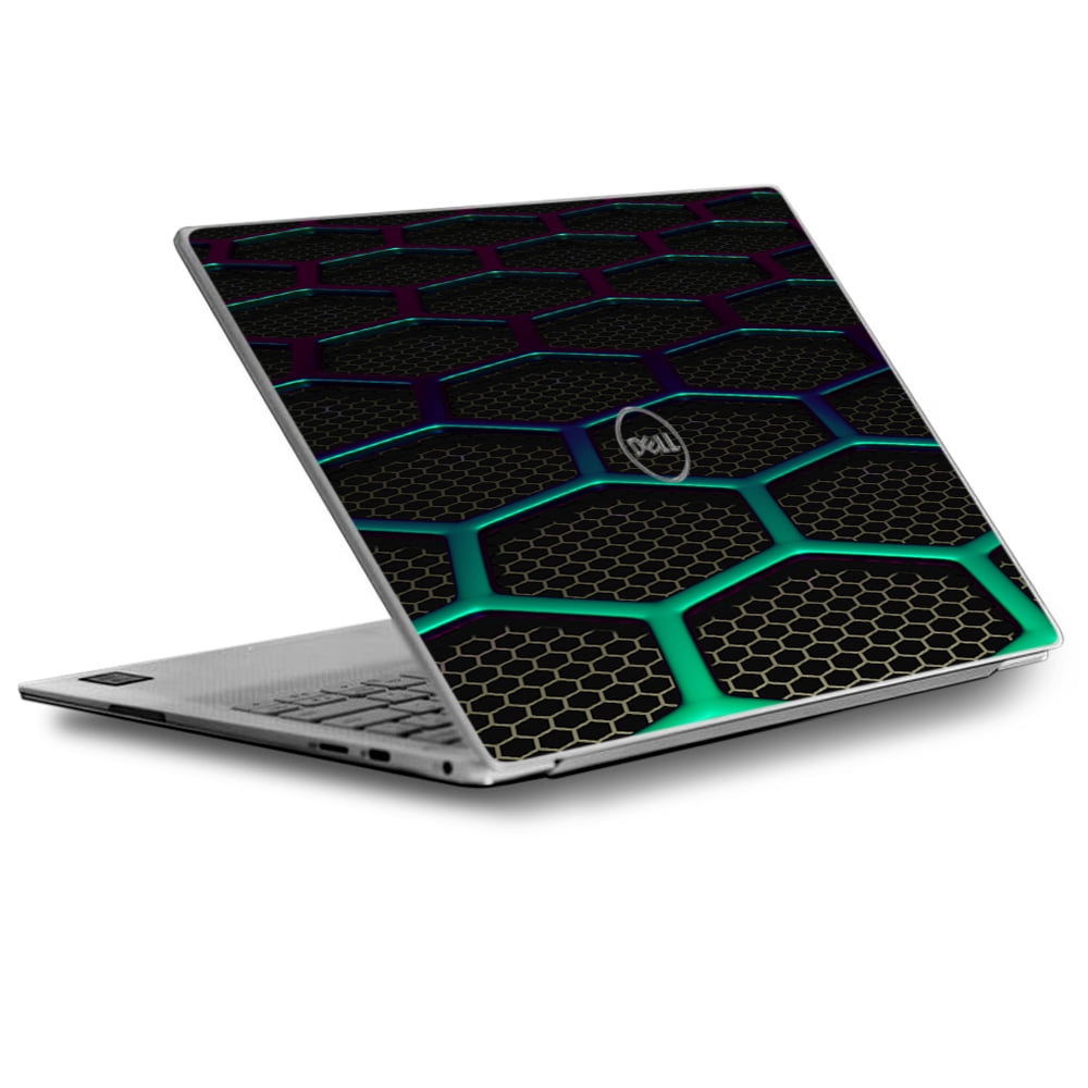 Skin Decal for Dell XPS 13 Laptop Vinyl Wrap / Metal Grid Futuristic