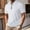 White, variant on 3XLT Men's Polo Shirts With Pocket Summertime Fashion Elasticity Casual Loose Zipper Lapel Short Sleeve