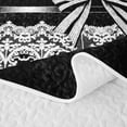thumbnail image 5 of Manfei Hippie Damask Twin Quilt Set 2 Pieces,Princess Ribbon Bow Twin Coverlet Set,1 Bedspread and 1 Pillowcase, 5 of 7