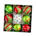 thumbnail image 3 of Adornos navideños de bolas, bolas decorativas resistentes, novedad, diámetro 2,36 pulgadas Estilo A, 3 of 8