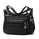 thumbnail image 1 of Bolso bandolera de piel MINTEGRA para mujer con diseño de bolsillo ligero Negro, 1 of 5