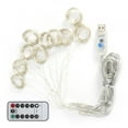 thumbnail image 3 of Cadena de luces decorativas, 200 LED, cortina de ventana con chip, luces de cadena, las mejores de su clase, 3 of 8