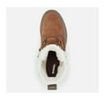 thumbnail image 4 of SOREL Womens Brown Mixed Media 1" Platform Microfleece Trim Cushioned Back Pull-Tab Waterproof Slip Resistant Tivoli Iv Almond Toe Block Heel Lace-Up Snow Boots 9.5, 4 of 4