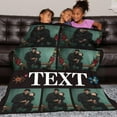 thumbnail image 6 of Custom Blanket with Text Photo Collage Customized Blankets with Pictures, Personalized Throw Blanket for Father, Mom, Kids, Dogs, Friends Couple or Lover as Christmas Birthday Gift, 6 of 6
