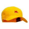 thumbnail image 5 of The Crimson Bull Embroidered Low Profile Cap - Gold OSFM, 5 of 5
