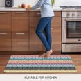 thumbnail image 5 of Boho Door Mat&nbsp;Indoor Outdoor Entrance,Non Slip Small Rug for Kitchen Bathroom Entryway Rug,Colorful Striped Ethnic Geometric Modern Abstract Art Washable Doormat Floor Mat 16x24 Inch, 5 of 8