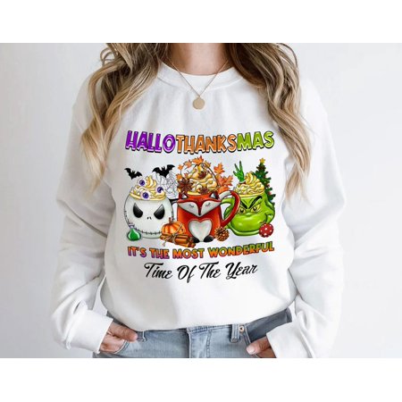 Happy Hallothanksmas Coffee Png, Coffee Clipart, Fall Png, Halloween Png, Christmas Png, Western Png, Instant Download, Sublimation