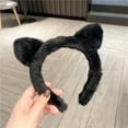 thumbnail image 5 of Character Headband Plush Cute Cat Ear Shape Hair Hoop for Girls, 5 of 21