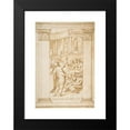 thumbnail image 2 of Giorgio Vasari 13x18 Black Modern Framed Museum Art Print Titled - Saint Paul Speaking Before King Agrippa (Acts 26) (1573), 2 of 5