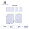 thumbnail image 3 of Sweet Home Collection 1500 Series 7 Piece Ultra Soft Microfiber Sheet Set, Split King, White, 3 of 5