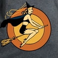 thumbnail image 3 of CafePress - Retro Witch T Shirt - Women's Traditional Fit Dark T-Shirt, 3 of 4