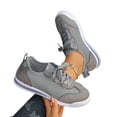 thumbnail image 4 of Sneakers for Women Lace Up Mesh Casual Breathable Knit Flat Sneakers Non-Slip Outdoor Daily Shoes, 4 of 5