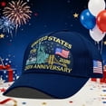thumbnail image 3 of 250 Anniversary USA Hat 250 Year American Anniversary Hat Embroidery Eagle Patriotic Adjustable Baseball Cap 250 Anniversary Usa Hat for Men Women, 3 of 3