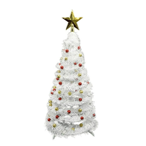 Decorativa Casa de árbol de Navidad Fuera de La Decoración para hogar rojo