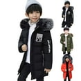 thumbnail image 5 of EnJoCho Boys Water 𝖱esistant Winter Coat Warm Quilted Puffer Jacket Hooded Parka Thicken Down Outerwear Snow Insulated Cold Weather Apparel Windproof Ski Jacket Coat, 5 of 5