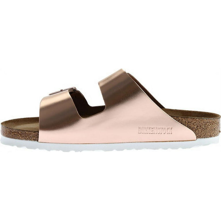【Birkenstock】★Arizona Soft Footbed-llic Leather★WMNS Birkenstock Women's Arizona Sandal with Soft Footbed