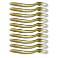 thumbnail image 1 of QualitChoice 10 Pcs Appâts Souples Petits Leurre de Pêche en PVC Anguille Accessoires de Pêche Matériel Aquatique Eau Salée Eau Douce Mer Poisson-Chat Équipement Or Or, 1 of 6