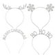 thumbnail image 3 of Diadema navideña con astas, copo de nieve, Feliz Navidad, HOHOHO, pentagrama, pinza para el pelo de Feliz Año Nuevo, accesorios para el cabello, 3 of 4