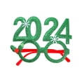 thumbnail image 2 of Transemion 2024 Glasses Frame Party Accessory Fashionable And Fun Funny Shape green 1Set, 2 of 6