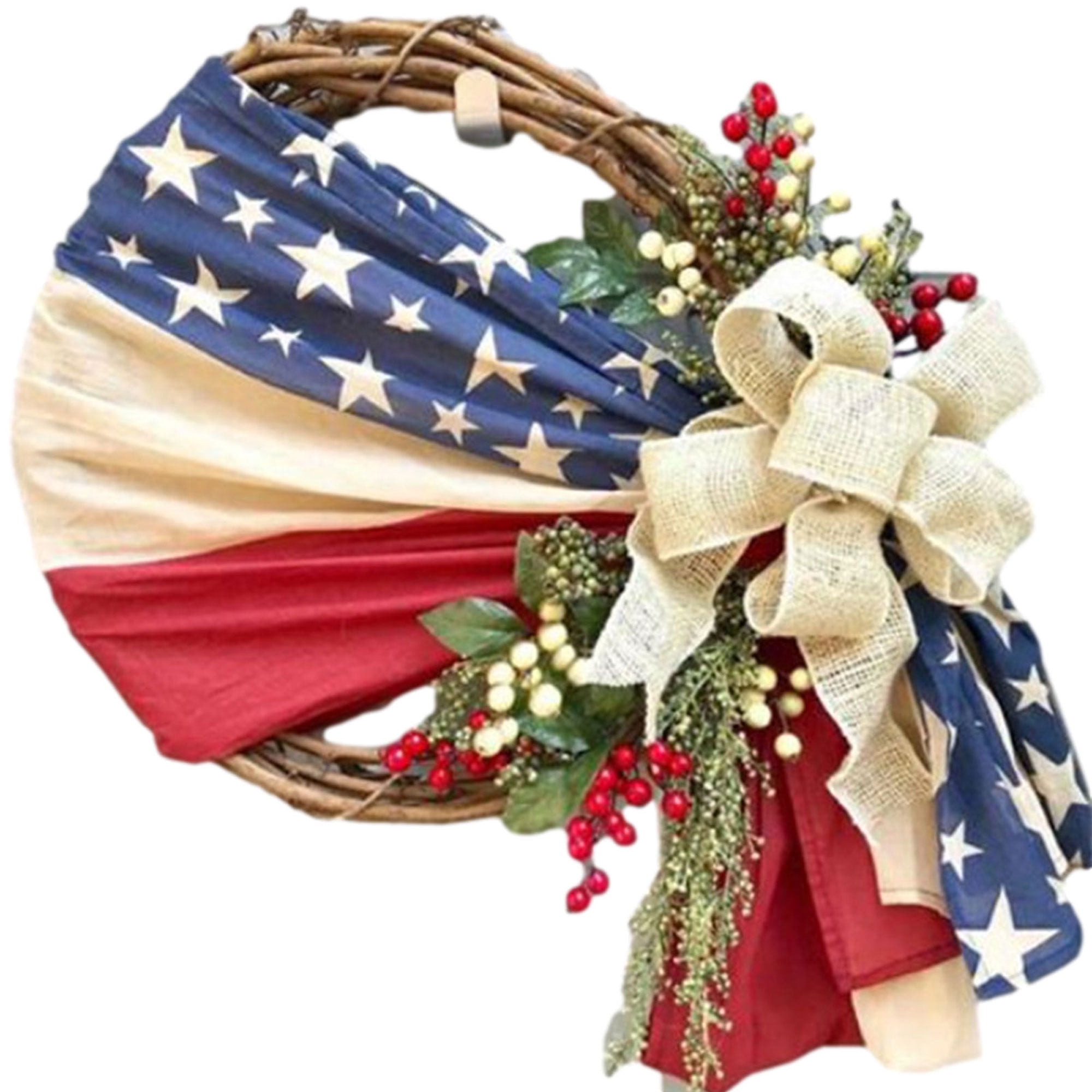 Fourth of July Garland 4th of July Garland  Door Garland Door Wreath4th of July Decor