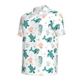 thumbnail image 3 of Daiia Turtles And Seahorses Pattern Men’s Polo Shirts,Solid Deck Shirt,Classic Fit, Breathable Cotton Polo for Casual and Sport Wear-X-Large, 3 of 9