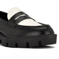 thumbnail image 2 of Nine West Maibel Women's Slip-On Loafers Color: Black White Size: 6.5, 2 of 3
