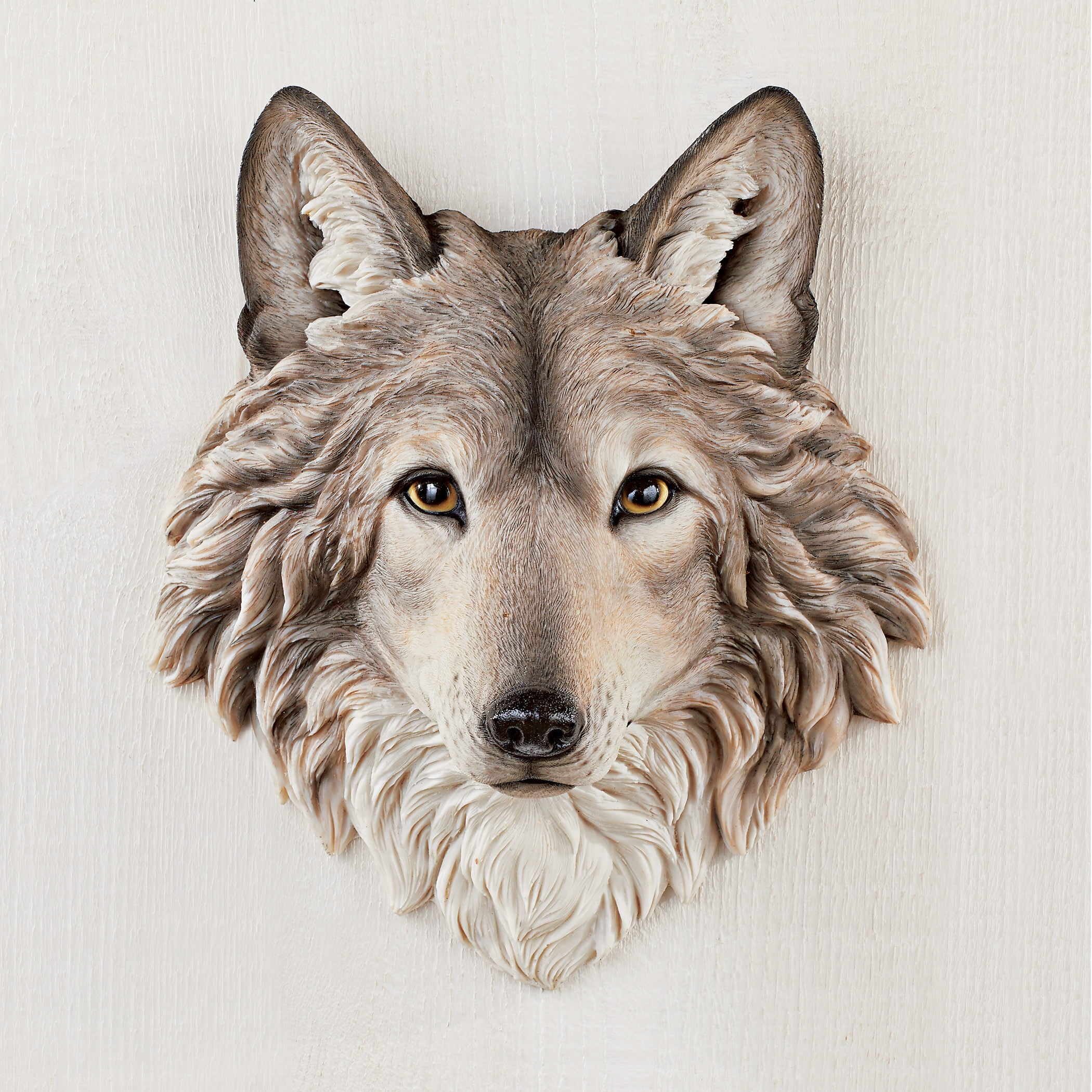Collections Etc Majestic Resin Wolf Wall Art Features Realistic Details