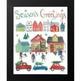 thumbnail image 2 of Zaman, Farida 20x24 Black Modern Framed Museum Art Print Titled - Holiday Festivities I, 2 of 5