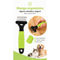thumbnail image 4 of Rastrillo Desenredador Para Mascotas Perros Y Gatos Verde, 4 of 5