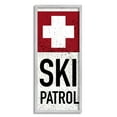 thumbnail image 4 of Stupell Industries Rustic Ski Patrol Winter Mountain Sport Distressed Pattern, 13 x 30, Design by Valerie Wieners, 4 of 5