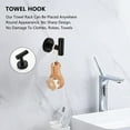 thumbnail image 6 of 3 - Piece Bathroom Hardware Accessories Set Wall Mounted, 6 of 9