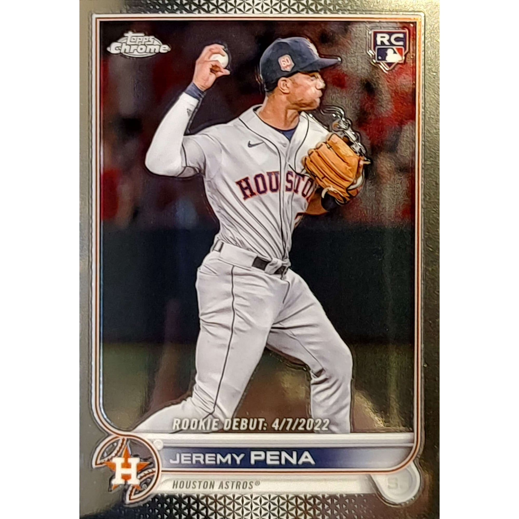 MLB 2022 Topps Update Chrome Jeremy Pena Trading Card USC126