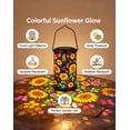 thumbnail image 3 of Colorful Sunflower Glow Solar Garden Lantern - Outdoor Waterproof Decorative Hanging Solar Lights, Metal Solar Powered Garden Decor for Patio, Yard, Gifts (Sunflower), 3 of 7