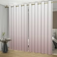 thumbnail image 6 of Nanqianyi Pink White Ombre Blackout Curtains for Girls Bedroom, 52" Wx63" L, 2 Panels, Thermal Insulated Grommet Window Drapes, 6 of 7