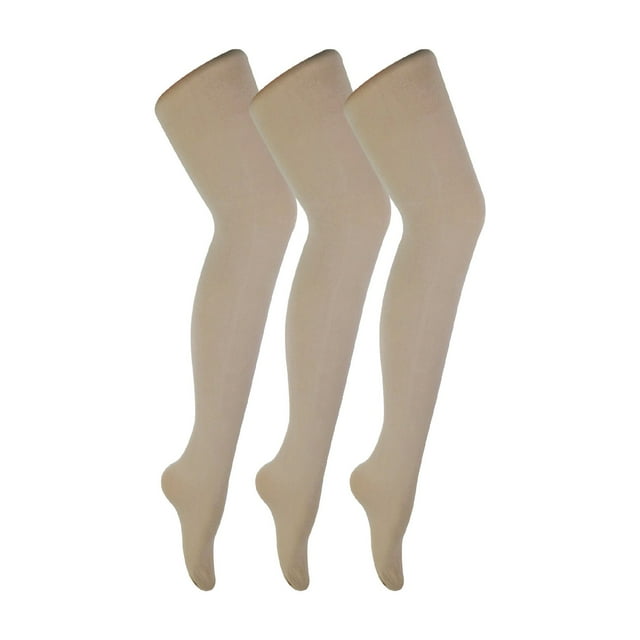 3 Pair Multipack Womens Coloured Opaque 80 Denier Tights | Sock Snob | Plain Block Colour Tights