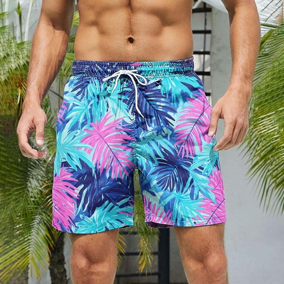 Vetsdori Board Shorts Swimming Trunks for Men Swimwear Big and Tall Casual Drawstring Elastic Waist,Summer Mens Swim Shorts Ropa,L