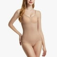 thumbnail image 3 of Defitshape Women's Shapewear Bodysuit Body Shaper Mesh Spaghetti Strap Backless Sexy Butt Lifting Seamless For Wedding Nude Medium, 3 of 4