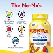 L’il Critters Gummy Vites, Daily Gummy Multivitamin for Kids Ages 2+, Fruit Flavors, 70 Count