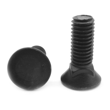 

7/16 -14 x 1 1/2 Coarse Thread Grade 5 Plow Bolt #3 Flat Head Medium Carbon Steel Black Oxide Pk 325