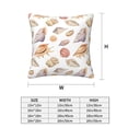 thumbnail image 2 of Throw Pillow Covers, Conch Shell No.J924 Soft Square Pillow Cases with Invisible Zipper for Couch Bed Sofa, Farmhouse Fall Home Decor 16"x16", 2 of 7