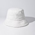 thumbnail image 6 of purcolt Winter Bucket Hat for Women Soft Warm Lamb Wool Fuzzy Bucket Hat Teddy Fisherman Cap Basin Hat for Casual, Trips, Sports, Skiing, 6 of 8
